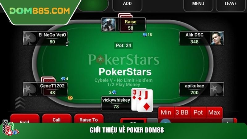 Giới thiệu về poker Dom88