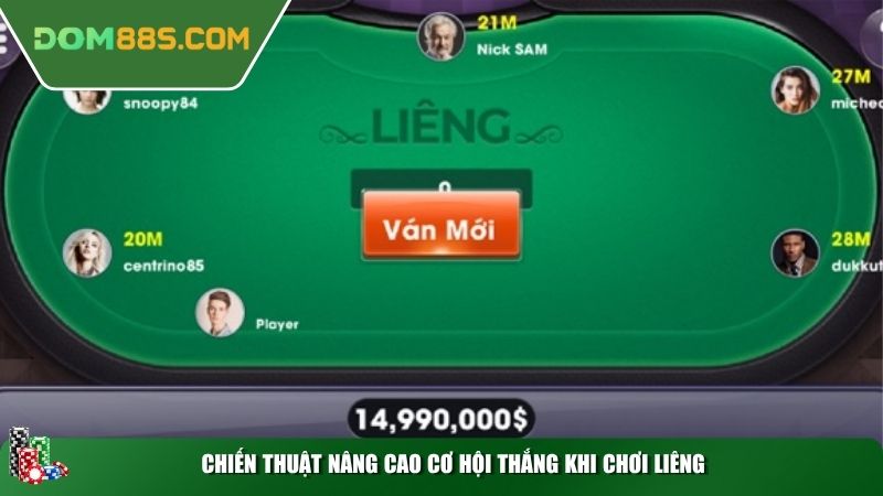 Chiến thuật nâng cao cơ hội thắng khi chơi liêng