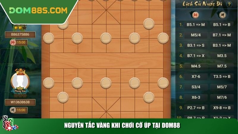 Nguyên tắc vàng khi chơi cờ úp tại Dom88