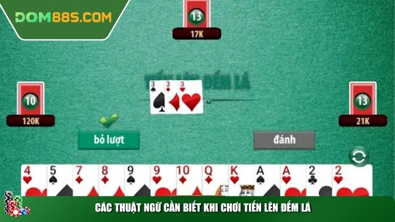Các thuật ngữ cần biết khi chơi tiến lên đếm lá