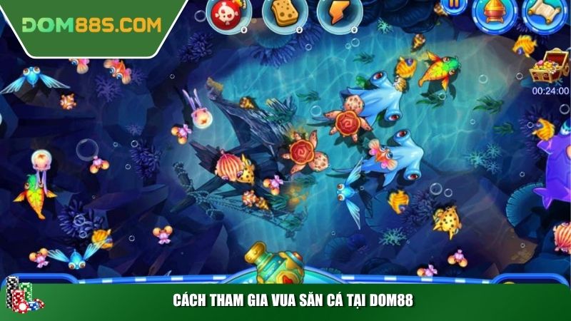 Cách tham gia Vua Săn Cá tại Dom88